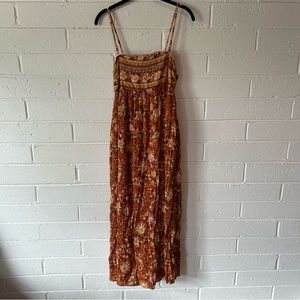 American eagle tie back midi tube dress. Size medium. Color rust.